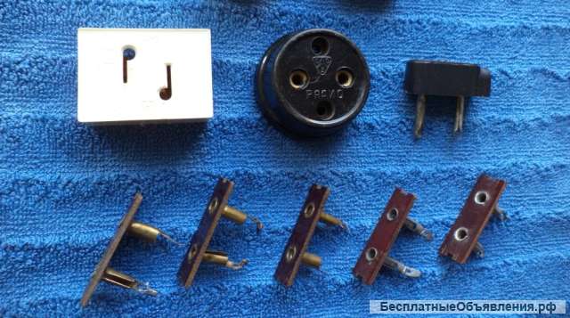 Вилки, розетки из СССР