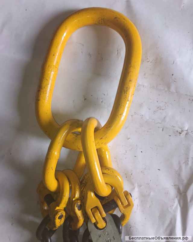 Строп цепной "паук" 4СЦ - грузоподъемность 6.7 тонны, длина 2 метра