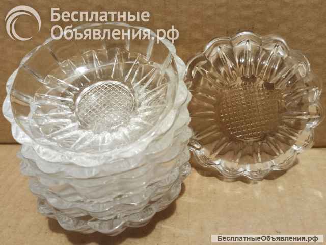 Набор 6 хрустальных розеток Дятьковский хрусталь