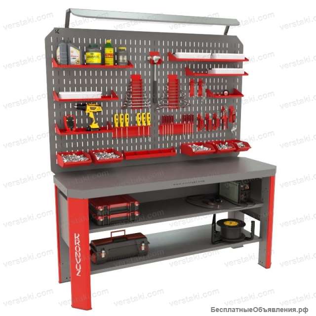 Верстак с двойным экраном Гефест-ВС-000-ЭДО