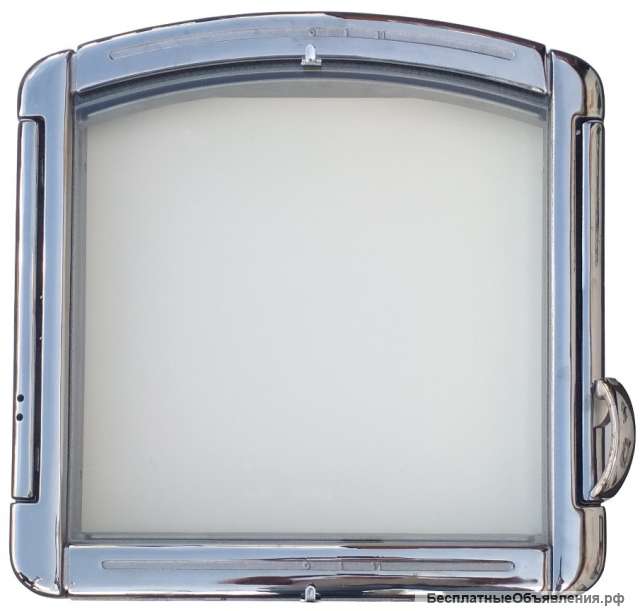 Дверка каминная Aito со стеклом никель