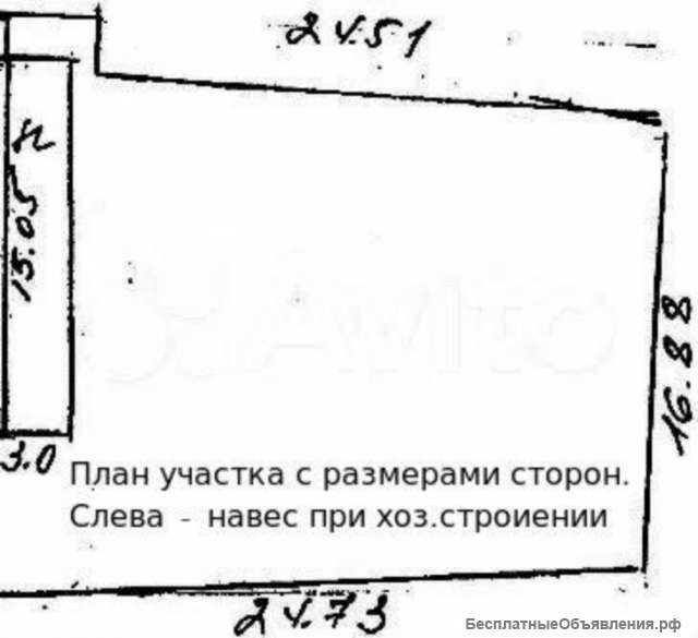 Складская площадка 4,5 сотки в тихом, безопасном районе частной застройки