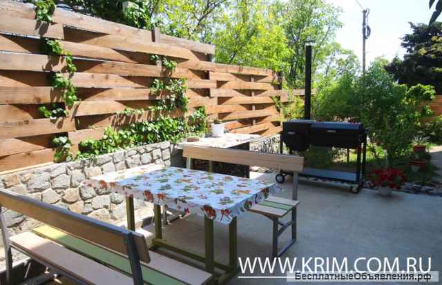 Южный Берег Крыма, Понизовка номер с видом на море 1 комната 3 человека кухня, санузел, до моря 180