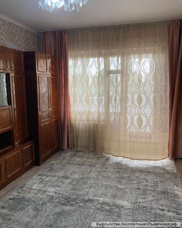 Сдаю 3-комнатную квартиру, 6 микрорайон, 45 000 сом, б/п