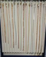 Цепочка серебро и серебро в позолоте в ассортименте