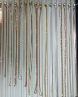 Цепочка серебро и серебро в позолоте в ассортименте