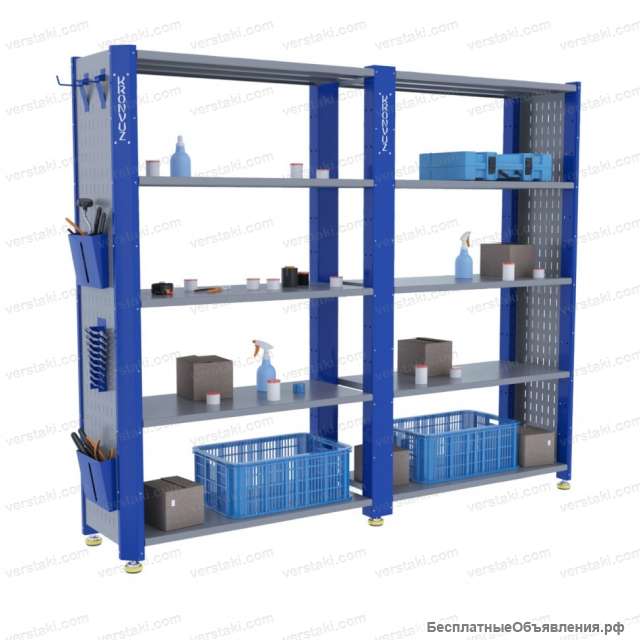 Сборный стеллаж для гаража KronVuz CT 2H5 12Х19-SB3-KV-N-011