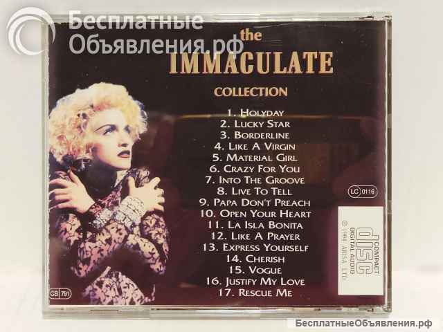 CD диск Madonna The Immaculate Collection /75'/ 1990 (Грамзапись). Стародел.