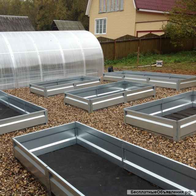 Грядки оцинкованные высота борта 15 см