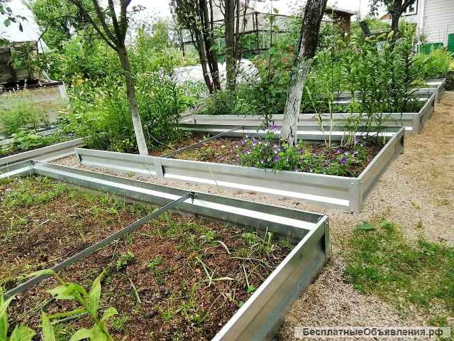Грядки оцинкованные для огорода высокие борта 40см