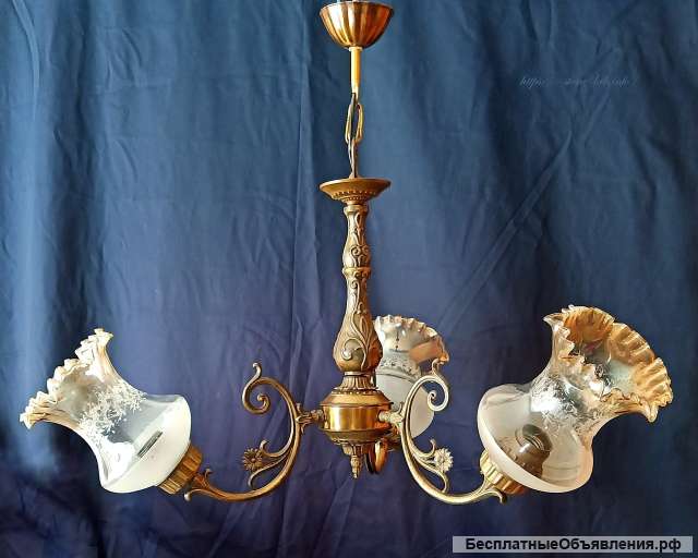 Югославская бронзовая Люстра