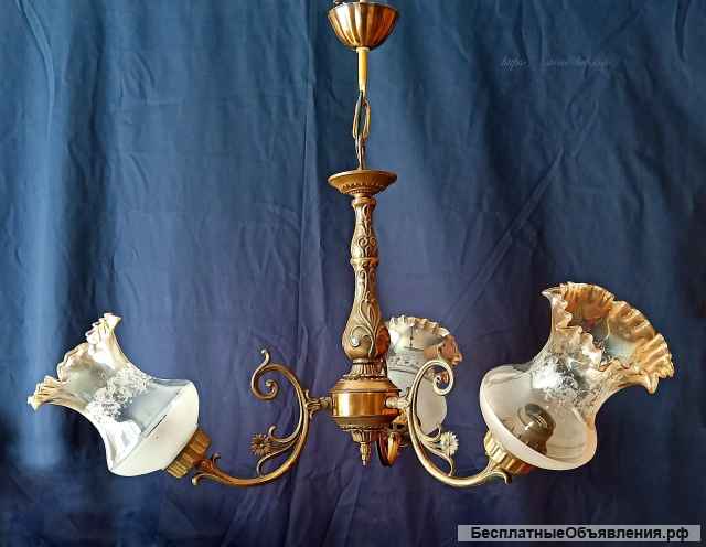 Югославская бронзовая Люстра