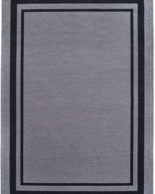 Однотонный Ковер коллекции Art Deco, хлопок, серый 160 см*230 см
