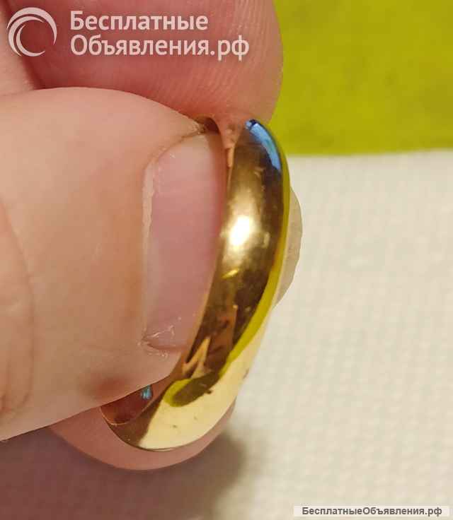 Кольцо старинное латунь, размер 22,5