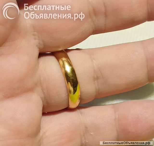 Кольцо старинное латунь, размер 22,5