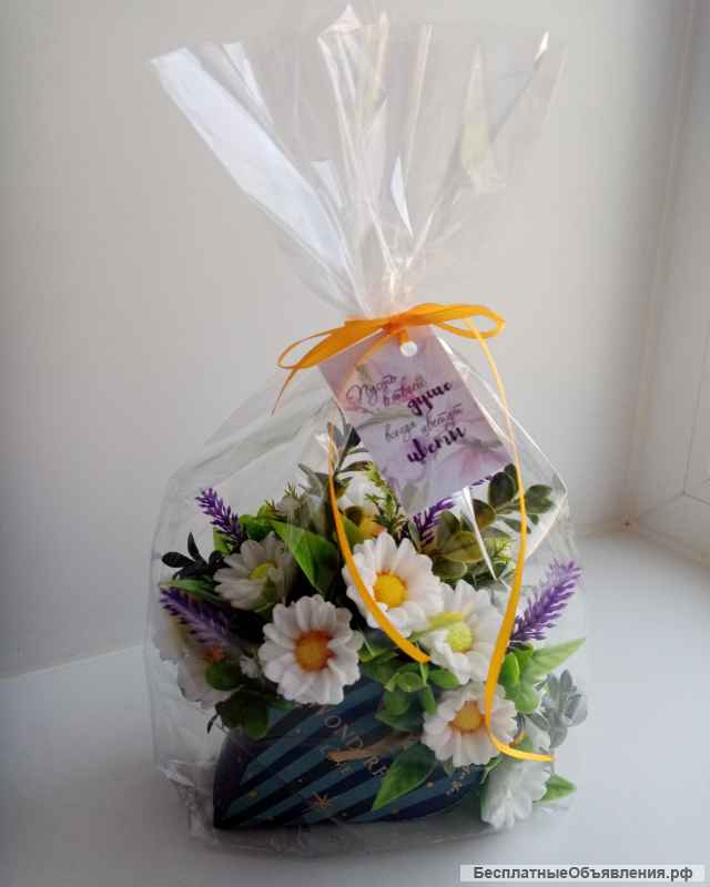 Мыльная композиция ромашки