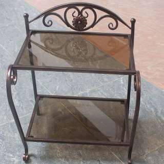 Тумбочка прикроватная металлическая кованая