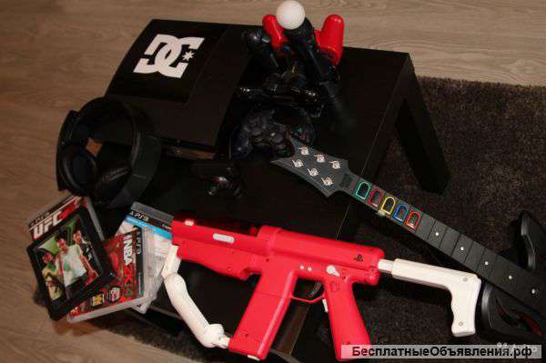 Полностью укомплектованную консоль PS3