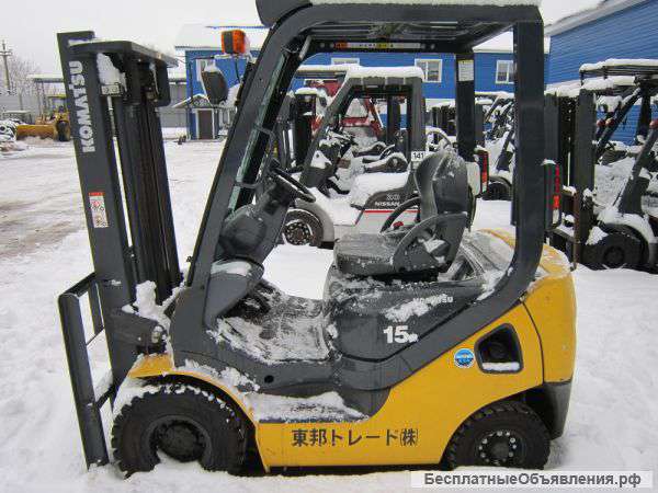 Вилочный автопогрузчик Komatsu дизель FD15T-21