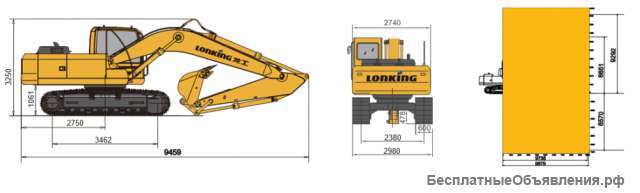 Гусеничный экскаватор Lonking CDM 6060