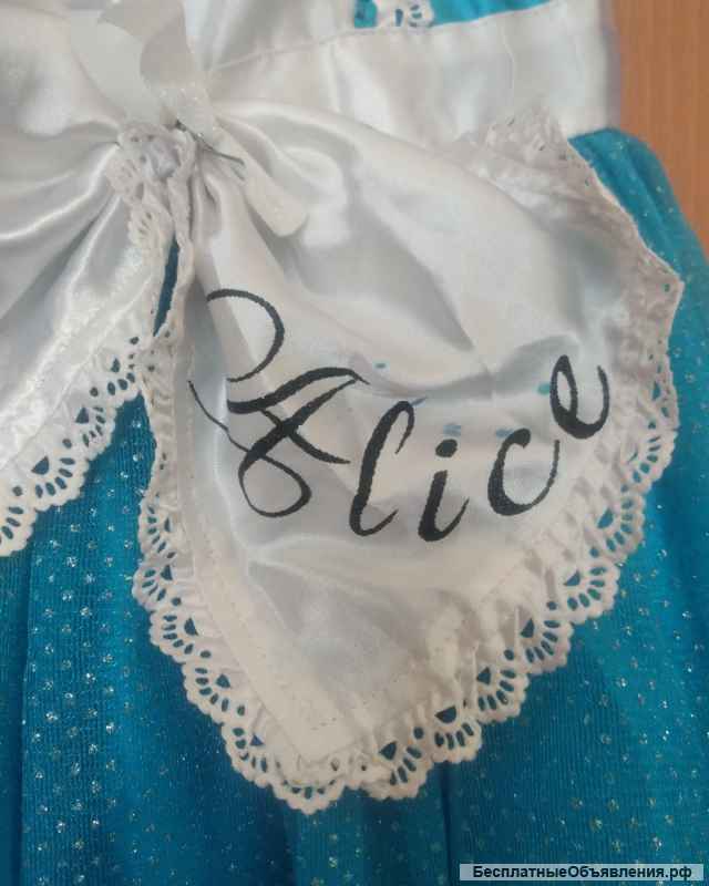 Фирменное детское платье Алисы в стране чудес