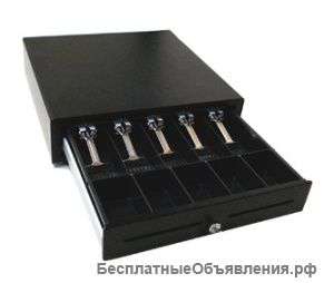 Денежный ящик EC-410 черный, 410*435*90, 24V