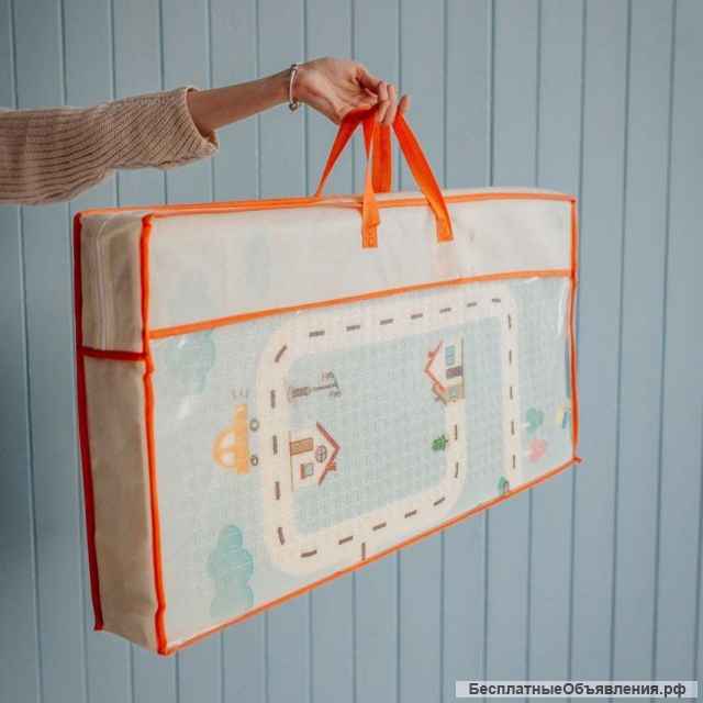 Термоковрик деский двусторонний складной для ползания