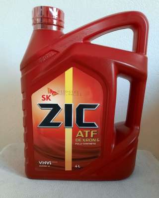 Трансмиссионное масло ZIC ATF Dexron 6 для АКПП, 4 л