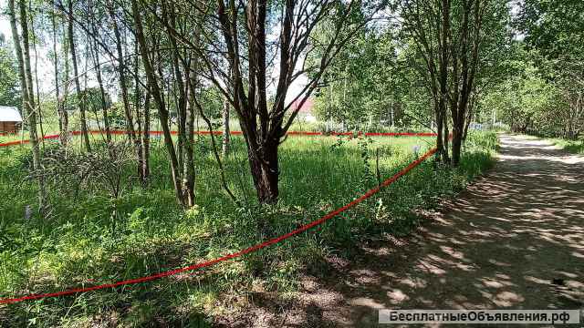 Участок 15 соток, ИЖС, в д.Алексино, все коммуникации по границе