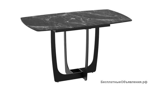 Стол обеденный «Орфей» Цвет-Черный муар