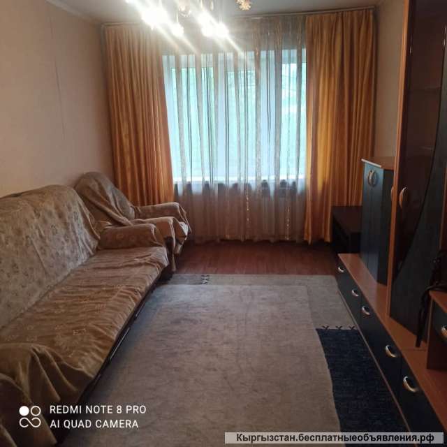 Сдаю 3-комнатную квартиру, р-он 61 школы, 45 000 сом, б/п
