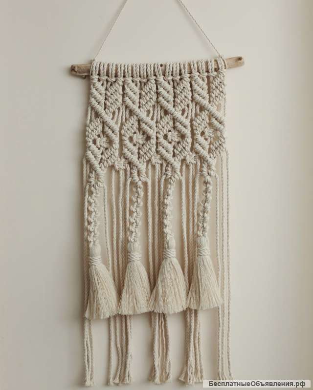 Веревка крученая для макраме, канат 6 мм