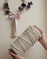 Веревка крученая для макраме, канат 6 мм