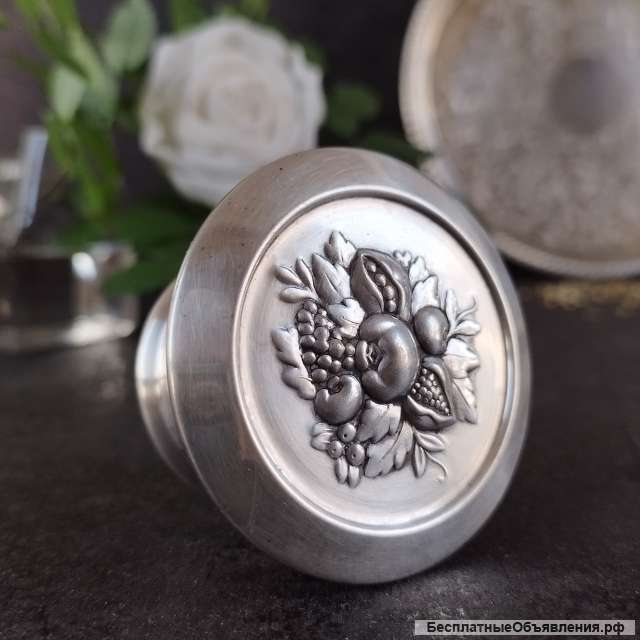 Баночка/ шкатулка серебрение Швеция