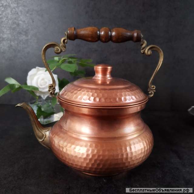 Чайник медный для воды (рукомойник) 1,8л