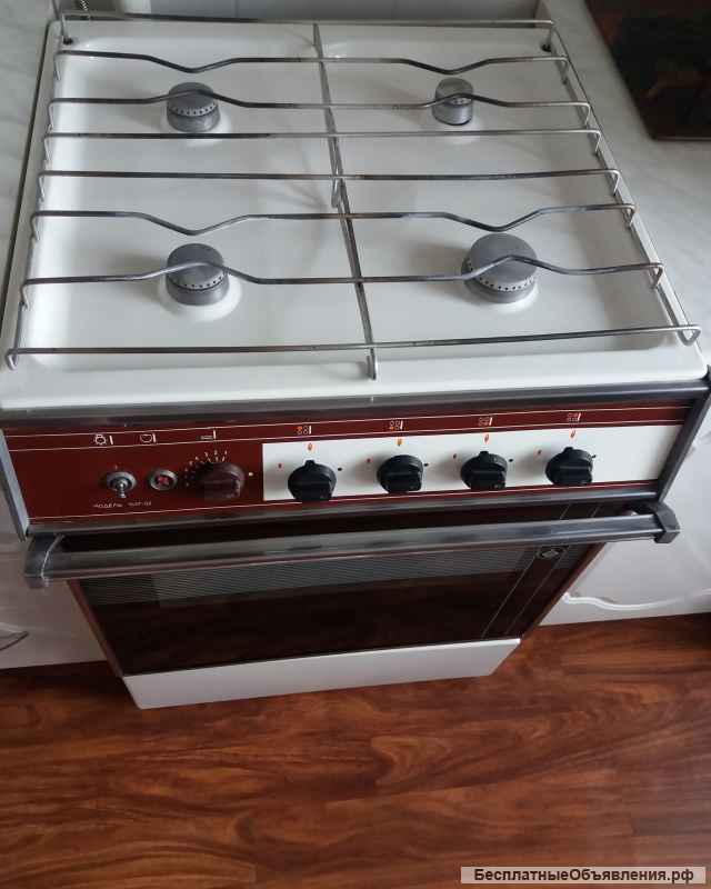 Газовая плита «Брест» 4 х конфорочная. Модель 1457-02. Б/у