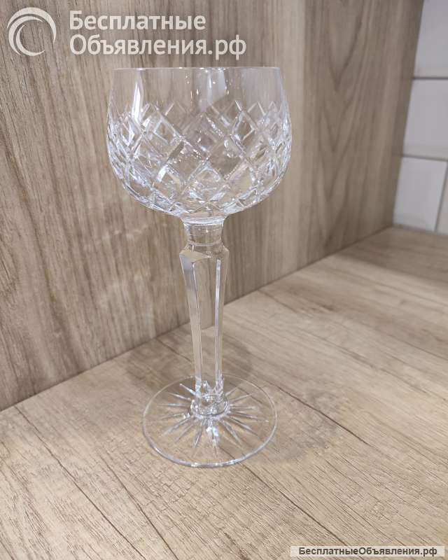 Бокалы хрусталь Чехословакия цена за 5 шт. Состояние новое, не пользовались, высота 19 см.