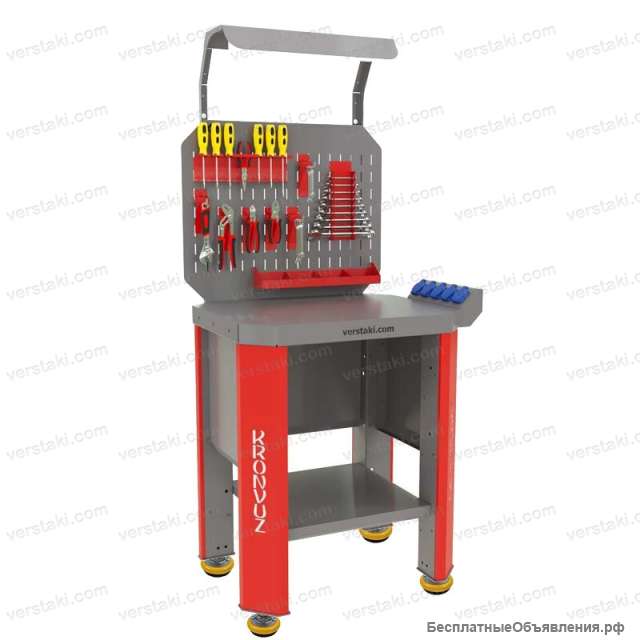 Верстак бестумбовый с регулируемыми опорами Гефест-ВС-0-ЭПО