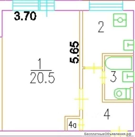 Квартира рядом с метро Выхино, хорошее состояние