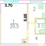 Квартира рядом с метро Выхино, хорошее состояние