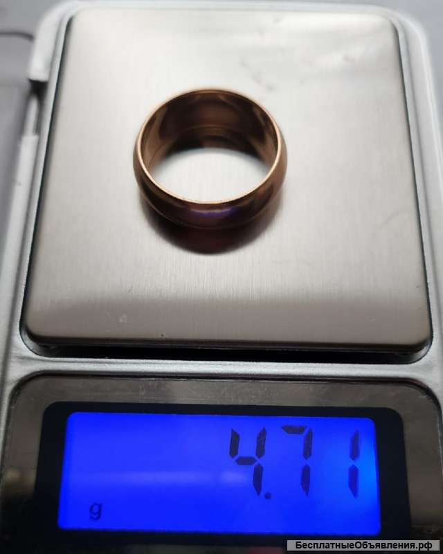 Золотое обручальное кольцо СССР