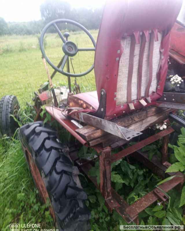 Трактор самодельный, без двигателя