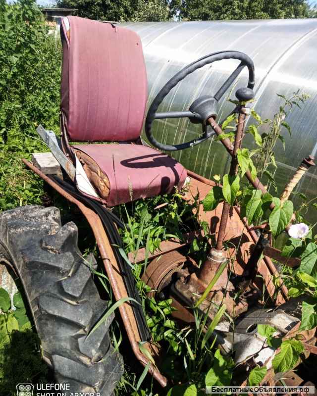 Трактор самодельный, без двигателя