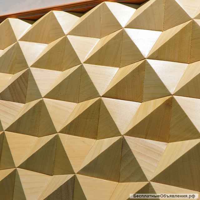 3D панели из дерева