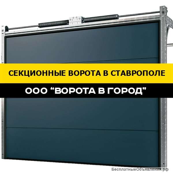 Автоматические секционные ворота с гарантией 3 года в Ставрополе