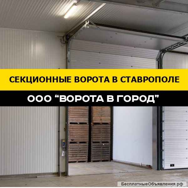 Автоматические секционные ворота с гарантией 3 года в Ставрополе