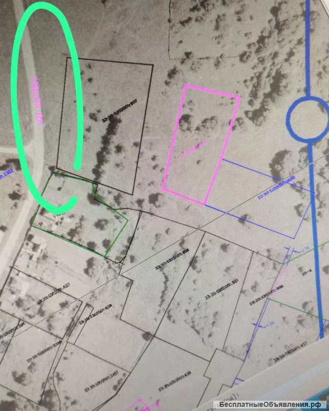 Земельный участок 20 соток в селе Соленом Краснодарского края