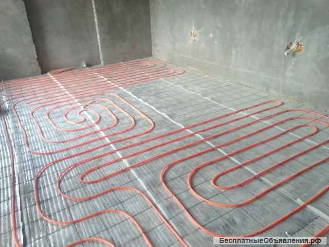 Установка котлов с разводкой всех узлов сантехники