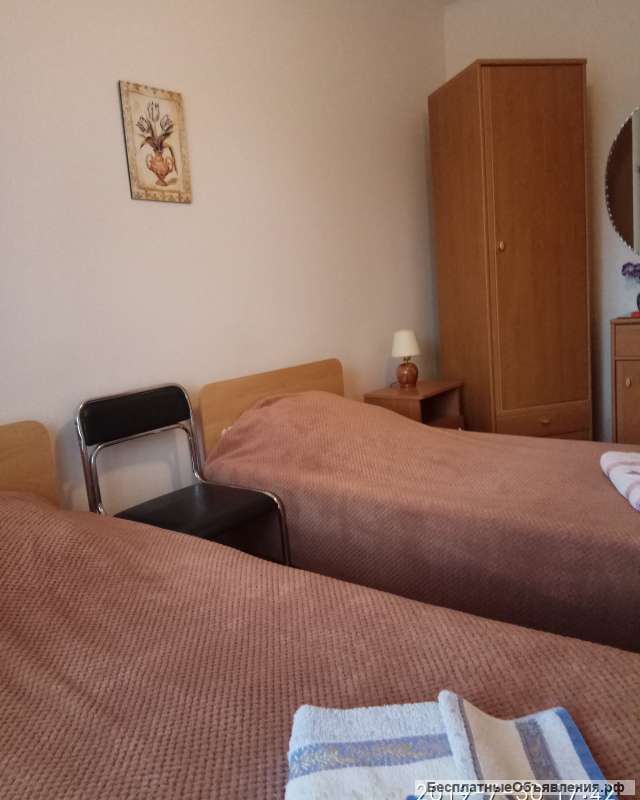 Отдых 2026 в Феодосии, Двухкомнатный семейный номер, 5 минут до пляжа