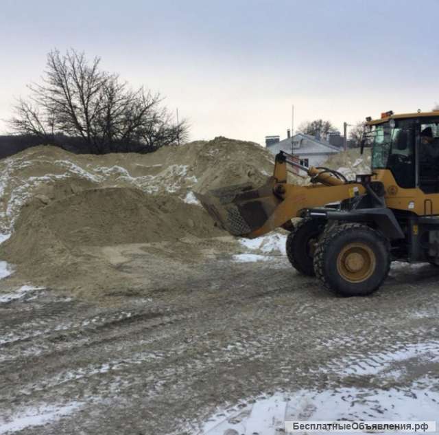Доставка песка и щебня